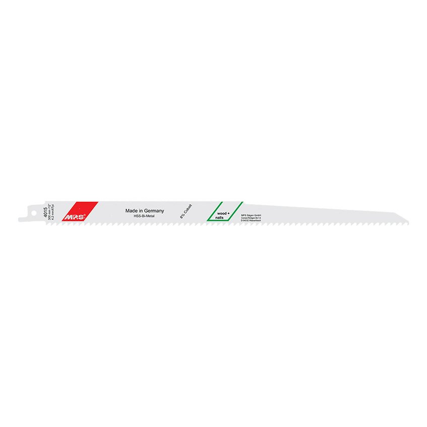 MPS Recip Blade Wood/Nails 6Tpi 300mm 8% Co 5pk