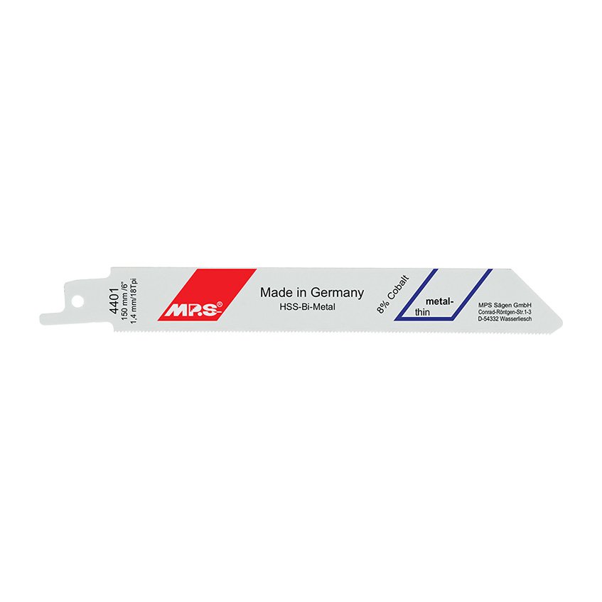 MPS Recip Blade S Thin 18Tpi 150mm 5pk 8% Co